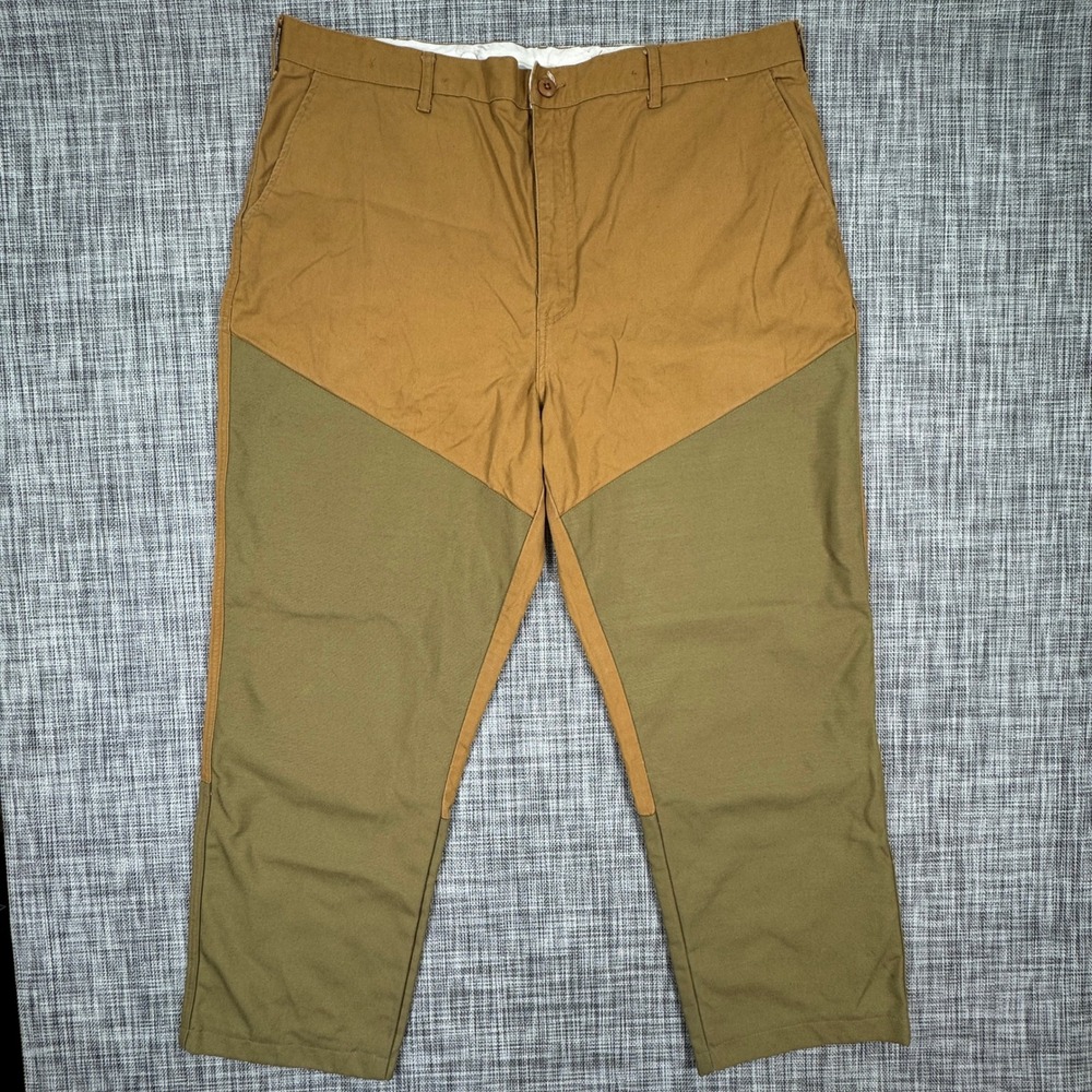 Cabela's Mens Upland Hunting Pants Cotton Nylon Facing Brown Olive Size 44 REG